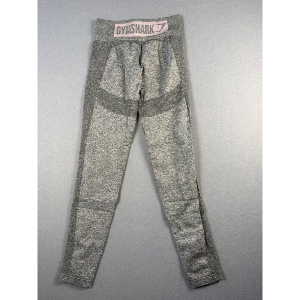 Gymshark Flex High Waisted Seamless Leggings Grey Marl Charcoal Womens XS